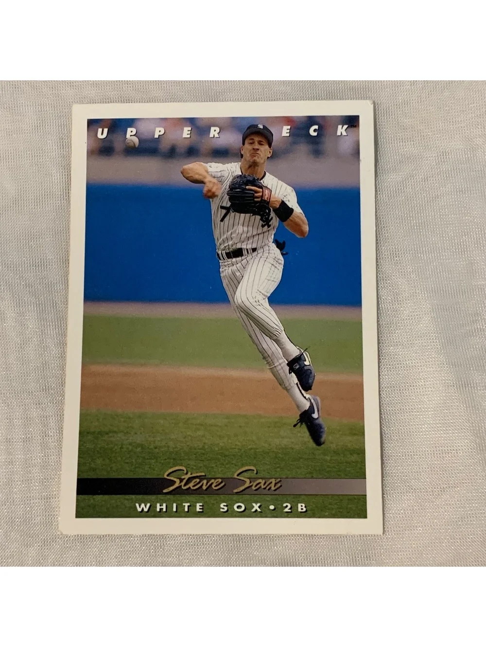 1993 Upper Deck Baseball #369 Steve Sax Chicago White Sox MLB Card